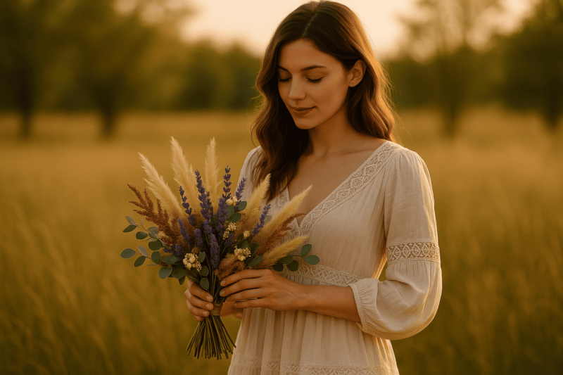 Ce flori sunt ideale pentru un buchet în stil boho-chic